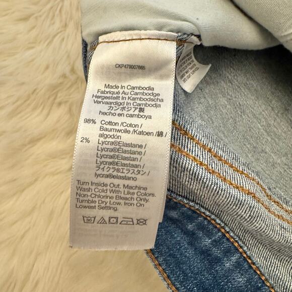 Madewell 10" Roadtripper High Rise Skinny Blue Denim Jeans 27P - Picture 4 of 12